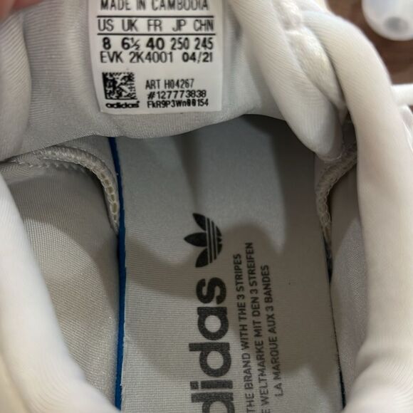 Adidas Ozelia Women’s Running Shoes Purple Green Futuristic Chunky Sneakers Sz 8 - Picture 8 of 11